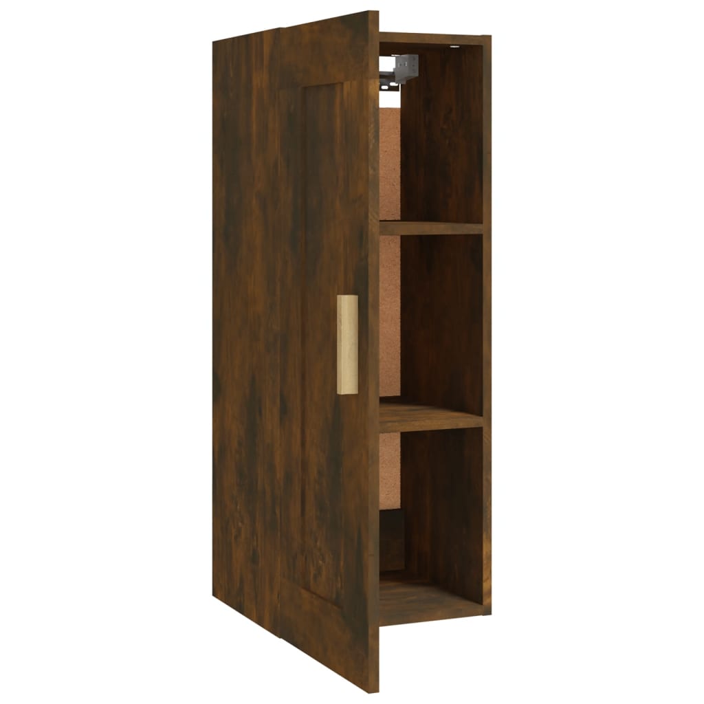 Armoire murale chêne fumé 35x34x90 cm en bois