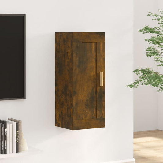 Armoire murale chêne fumé 35x34x90 cm en bois