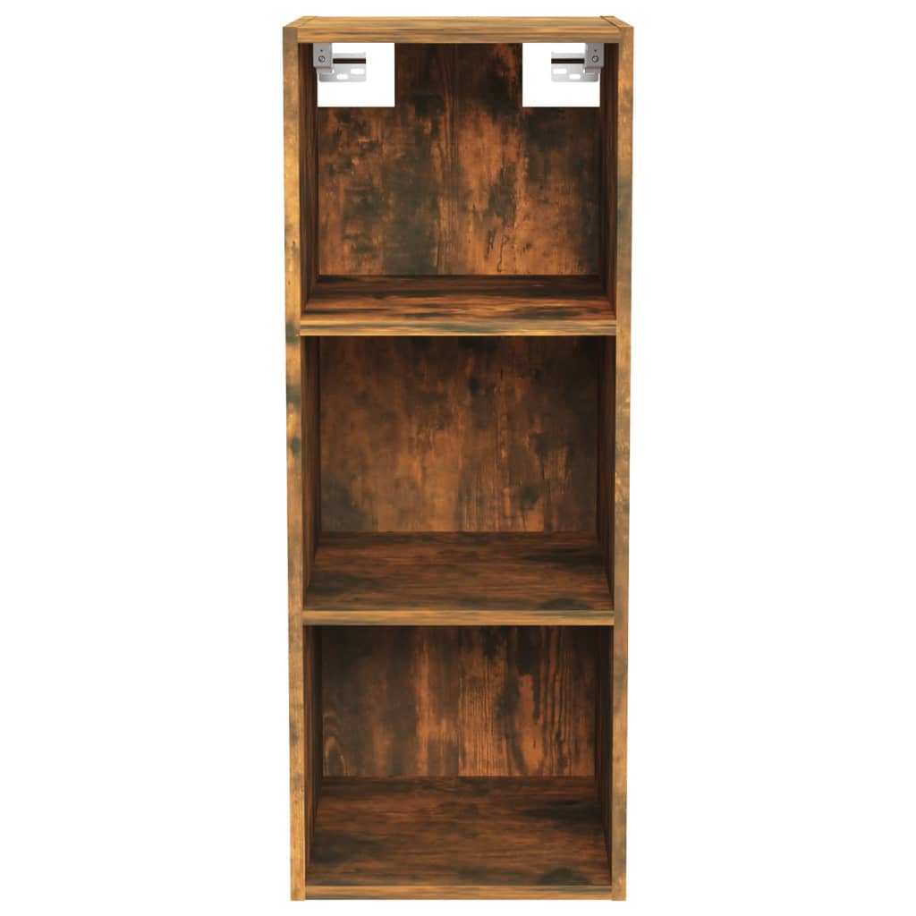 Armoire murale chêne fumé 34,5x32,5x90 cm matériau bois