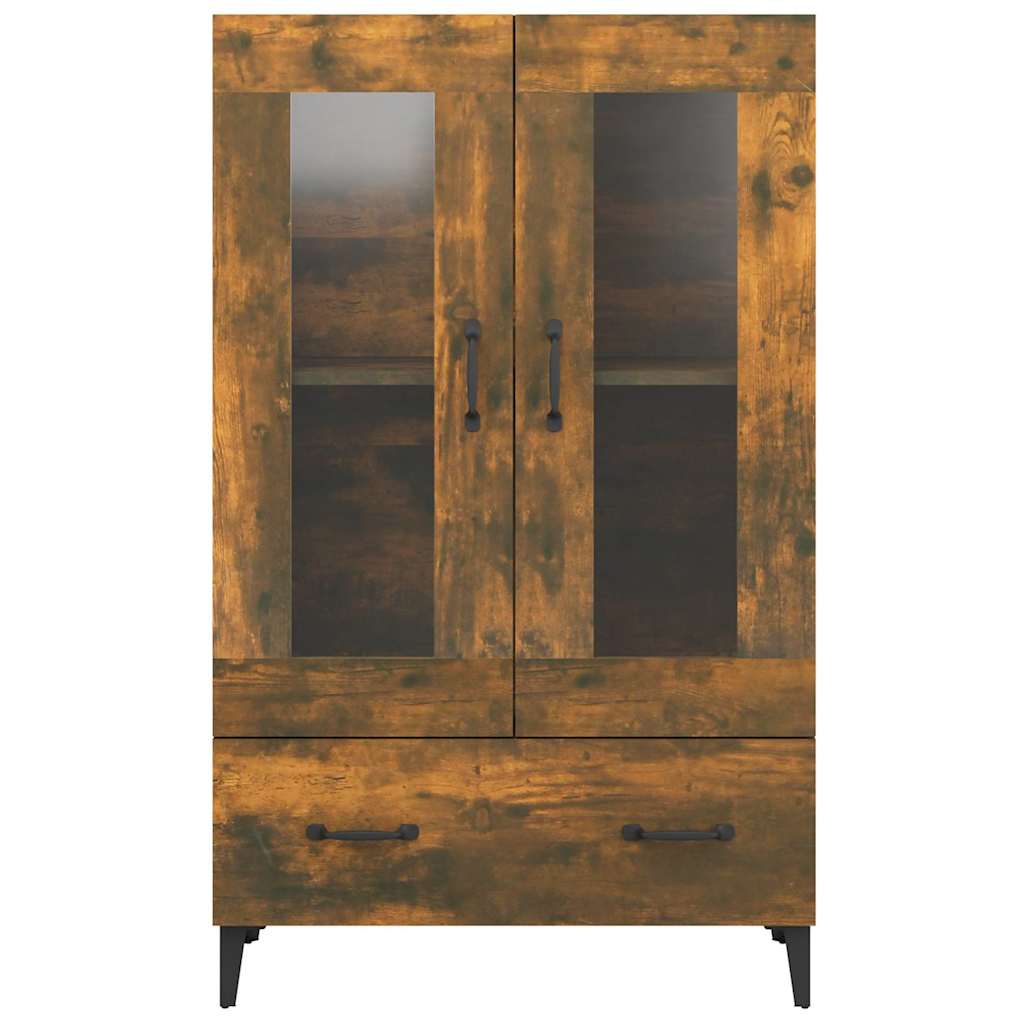 Highboard Räuchereiche 70x31x115 cm Holzwerkstoff