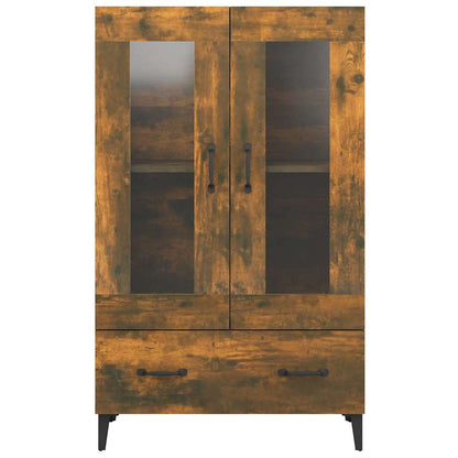 Highboard Räuchereiche 70x31x115 cm Holzwerkstoff