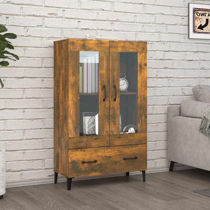 Highboard Räuchereiche 70x31x115 cm Holzwerkstoff