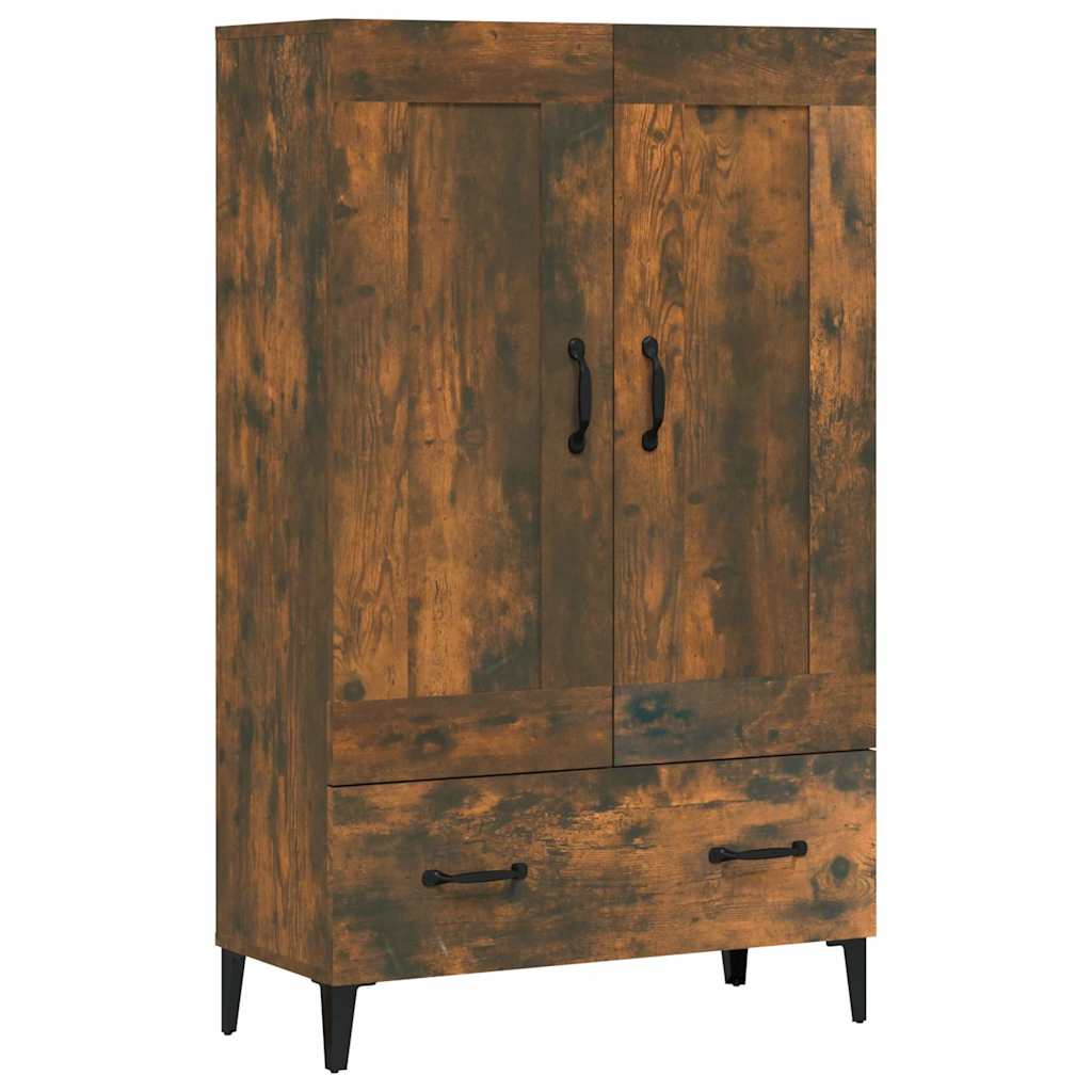 Highboard Räuchereiche 70x31x115 cm Holzwerkstoff