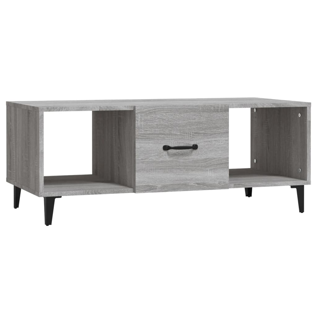 Table basse Sonoma grise 102x50x40 cm en bois