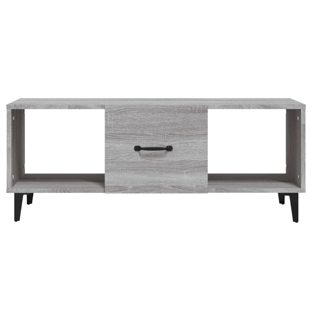 Table basse Sonoma grise 102x50x40 cm en bois