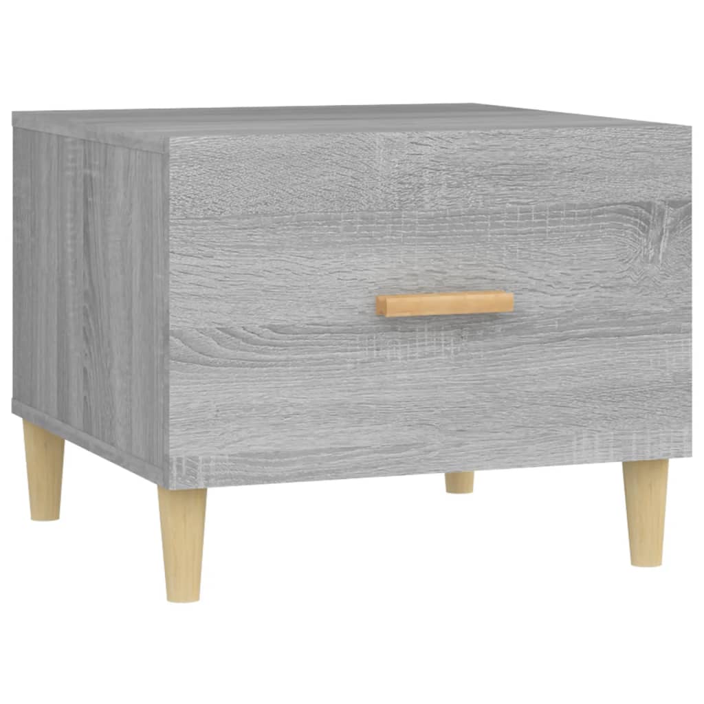 Table basse Sonoma grise 50x50x40 cm en bois
