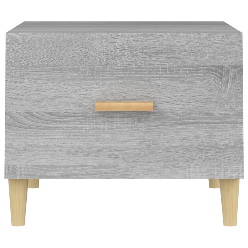 Table basse Sonoma grise 50x50x40 cm en bois