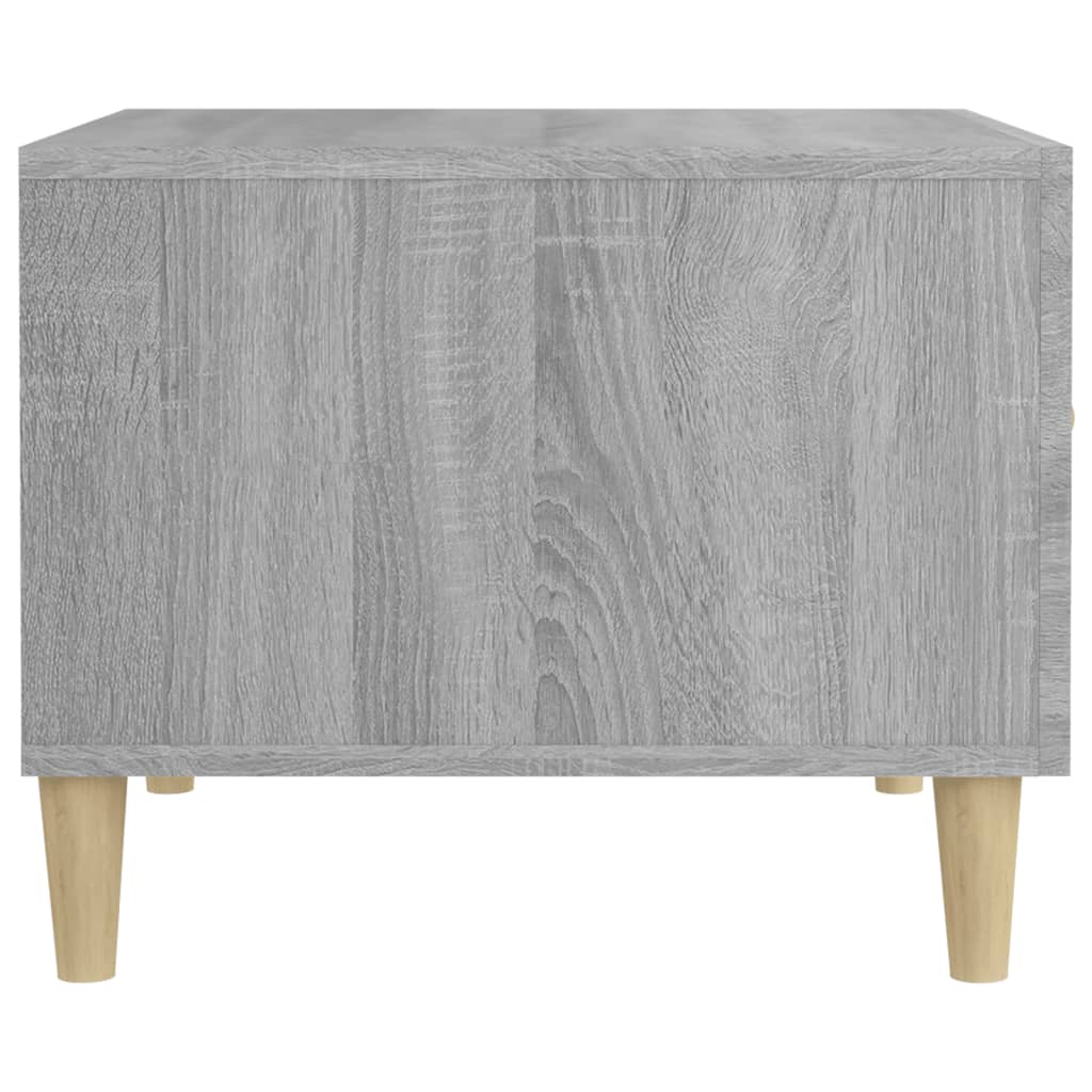 Table basse Sonoma grise 50x50x40 cm en bois