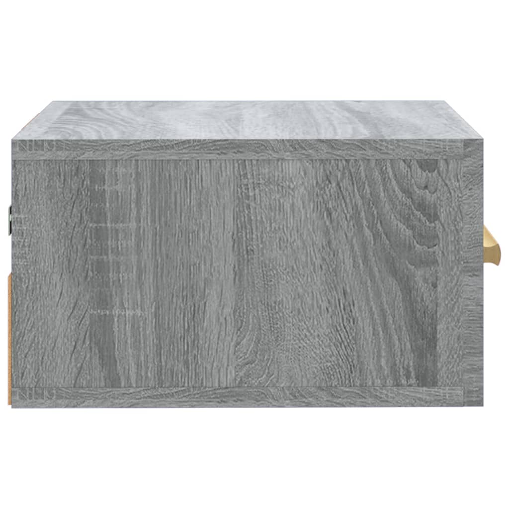 Tables de chevet murales 2 pcs. Gris Sonoma 35x35x20 cm