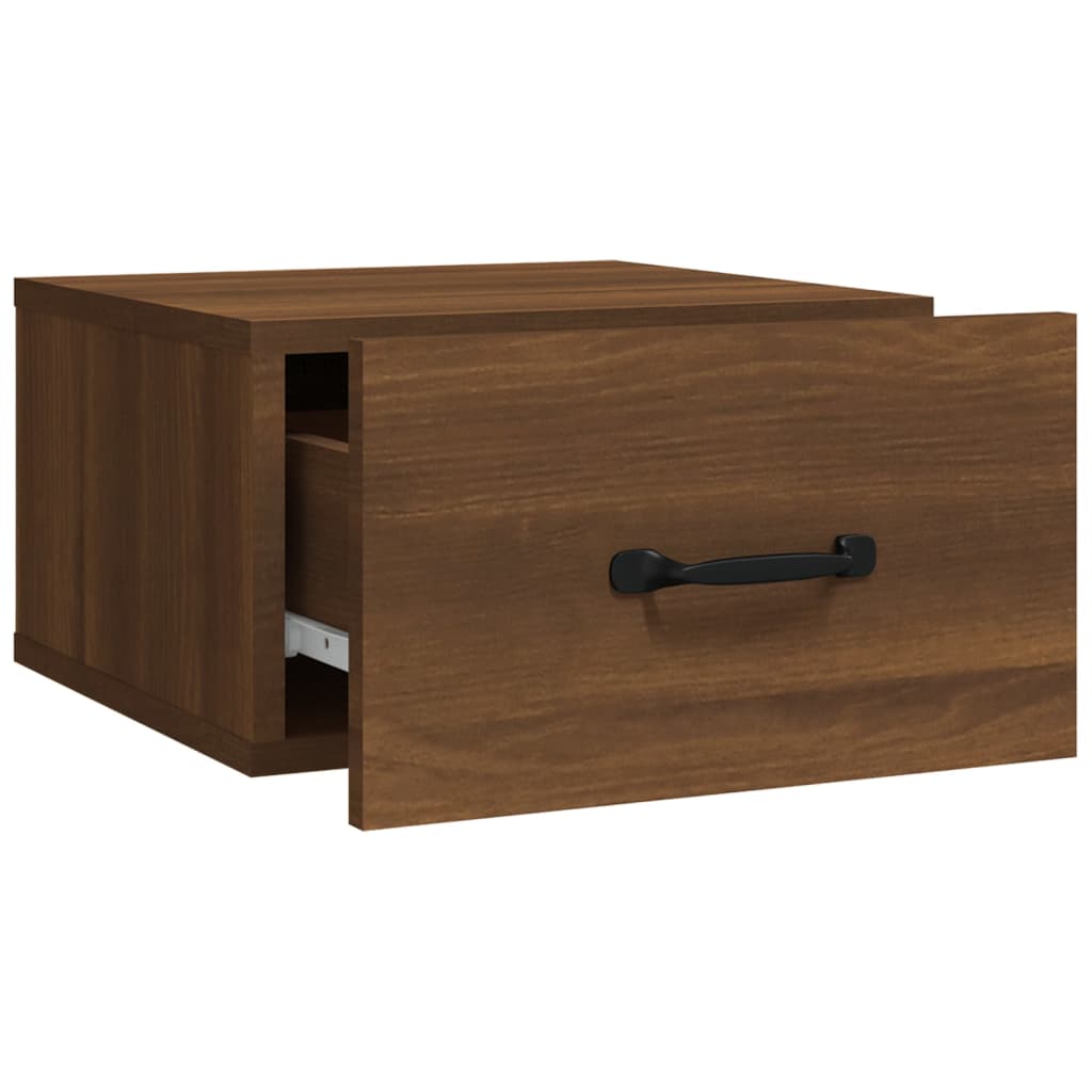 Wall-mounted bedside tables 2 pieces Sonoma oak 35x35x20 cm