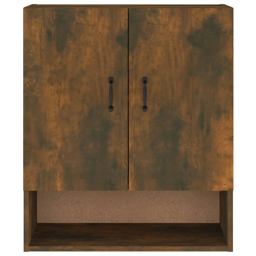 Armoire murale chêne fumé 60x31x70 cm matériau bois