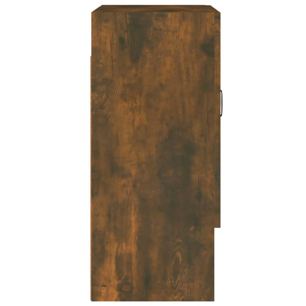 Armoire murale chêne fumé 60x31x70 cm matériau bois