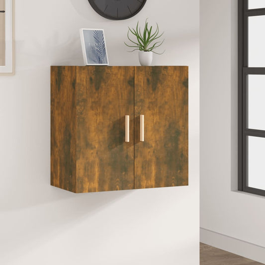 Armoire murale chêne fumé 60x30x60 cm matériau bois