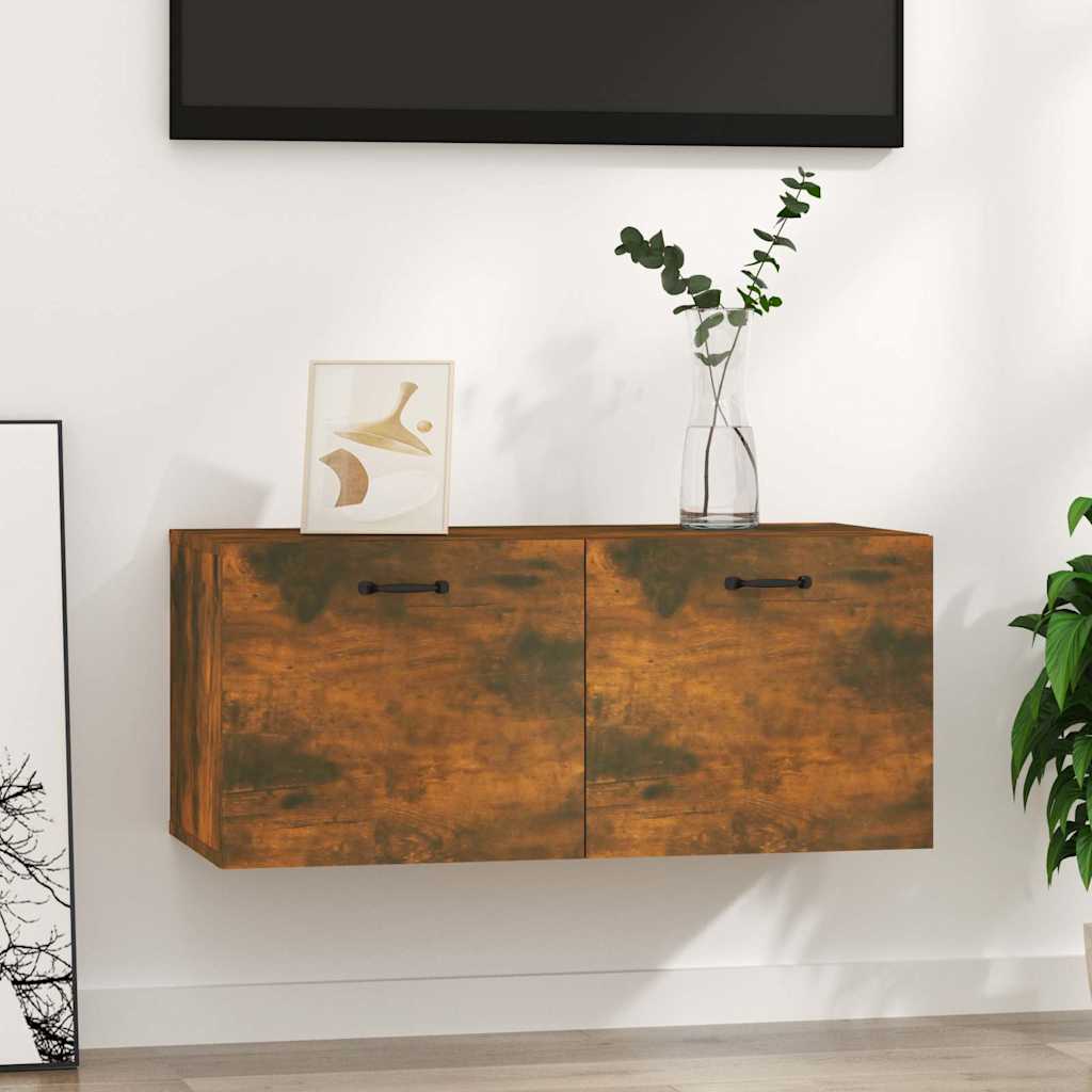 Wandschrank Räuchereiche 80x36,5x35 cm Holzwerkstoff
