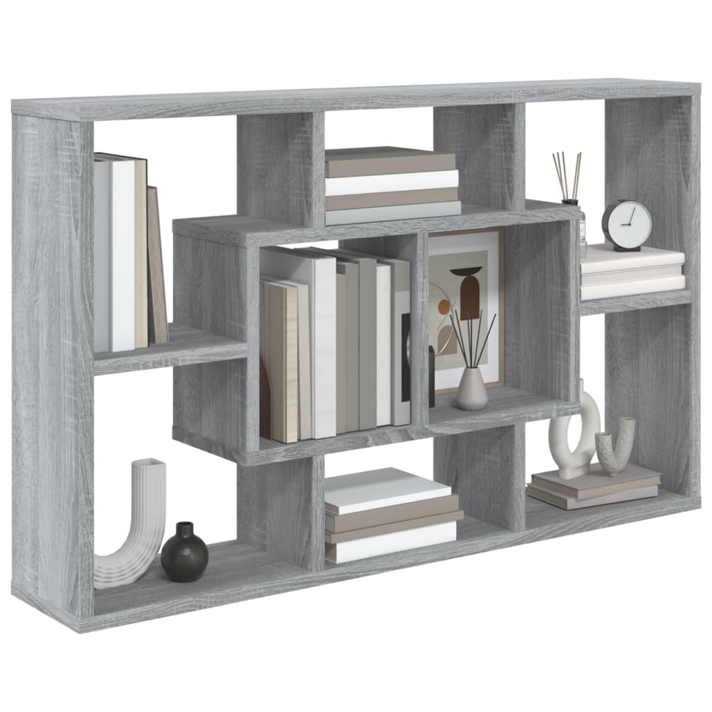 Wall shelf Grey Sonoma 85x16x52.5 cm cm wood material
