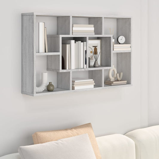 Wall shelf Grey Sonoma 85x16x52.5 cm cm wood material
