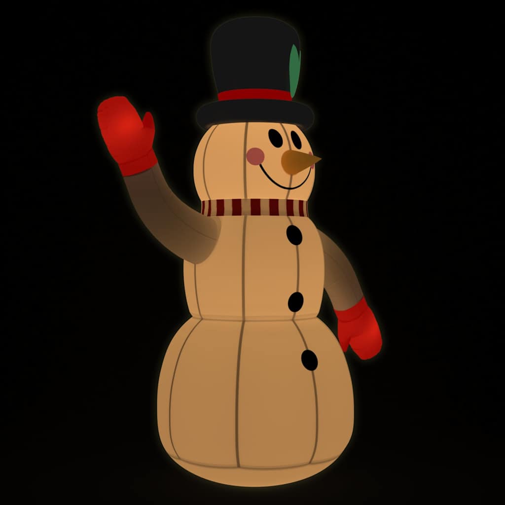 Aufblasbarer Schneemann mit LEDs 240 cm