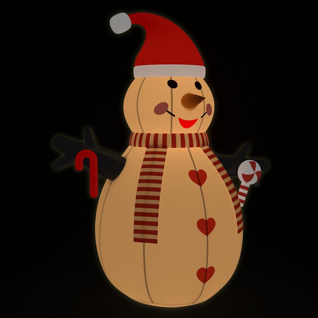 Aufblasbarer Schneemann mit LEDs 250 cm