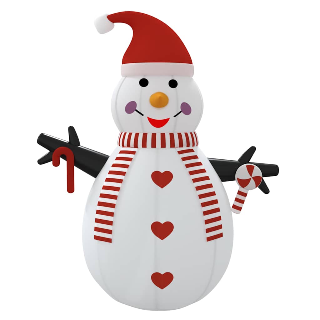Aufblasbarer Schneemann mit LEDs 250 cm