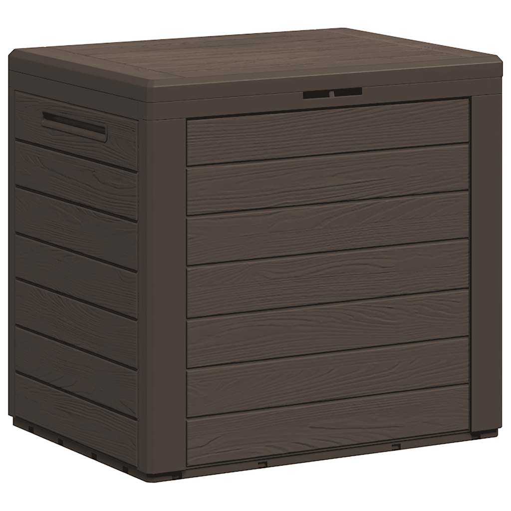 Gartentruhe Braun 58,5x46x55 cm Polypropylen