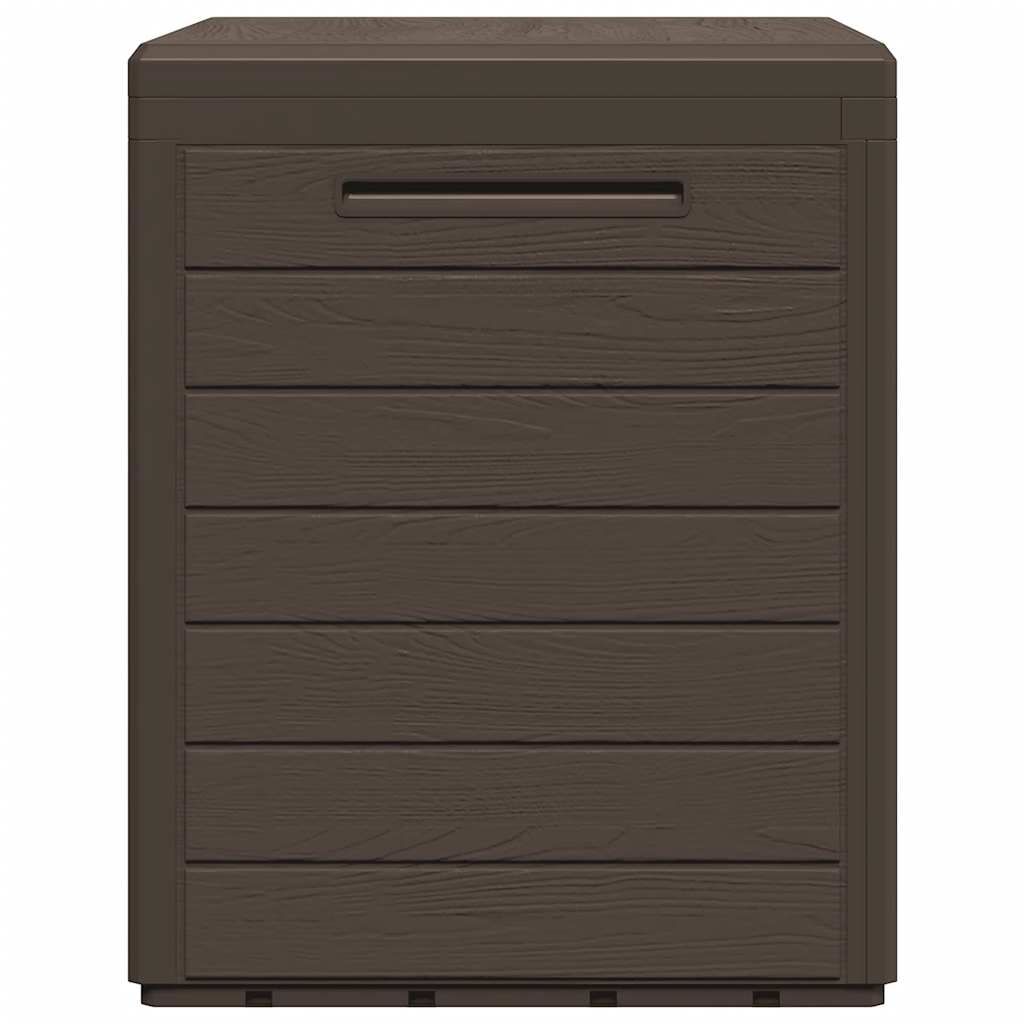 Gartentruhe Braun 58,5x46x55 cm Polypropylen