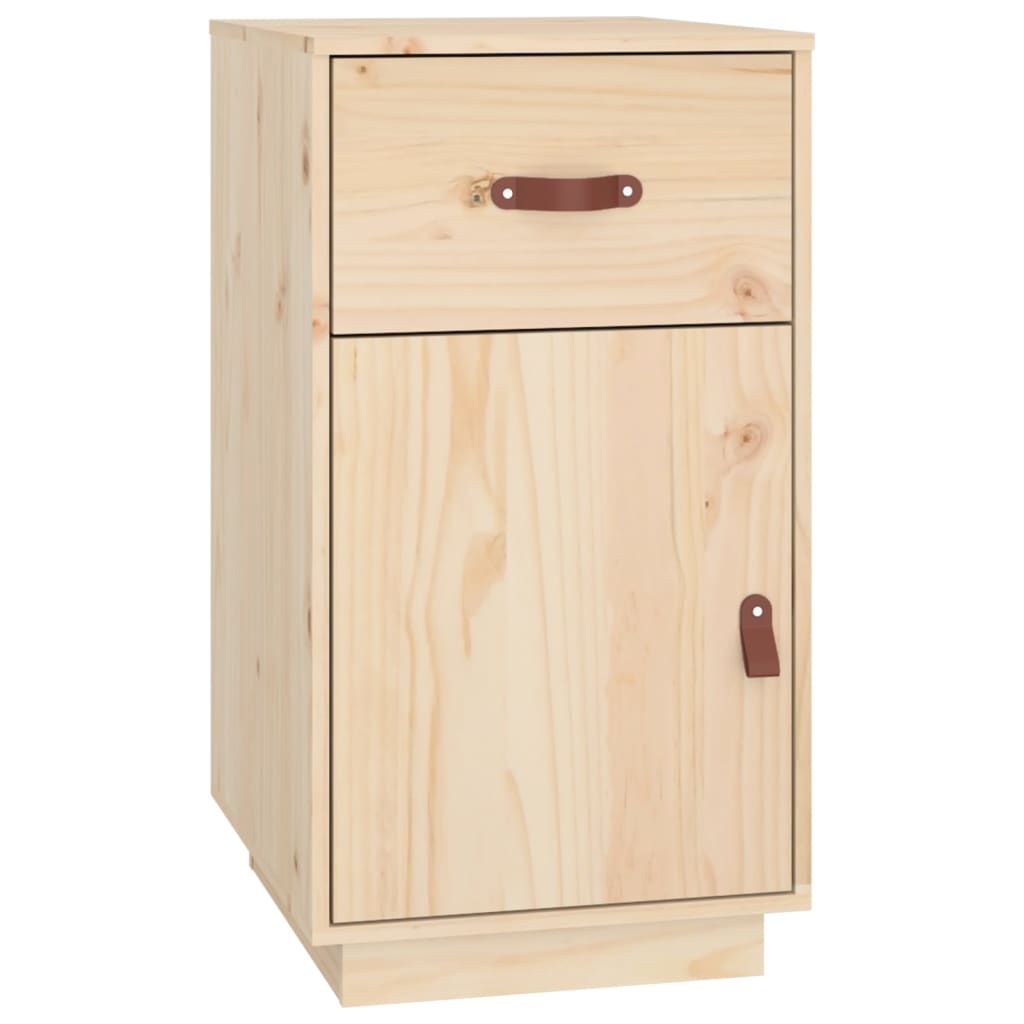 Bureau avec armoires 135x50x75 cm en pin massif