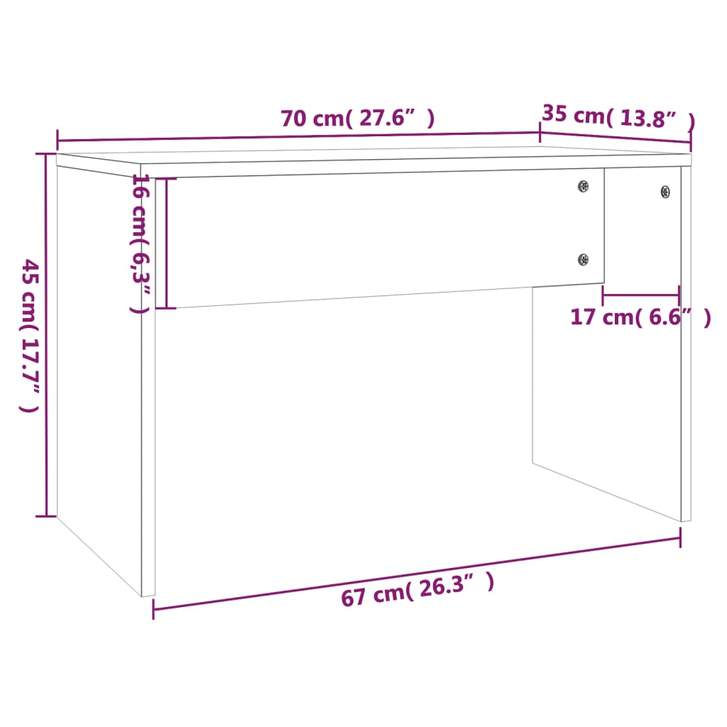 Schminktisch-Set mit LED Betongrau Holzwerkstoff