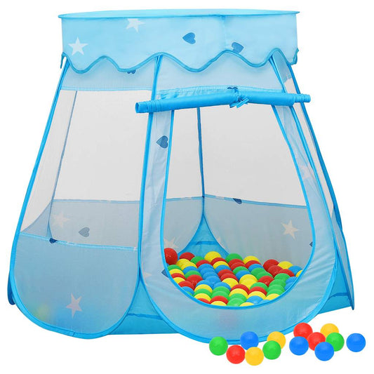 Tente de jeu pour enfants bleue 102x102x82 cm