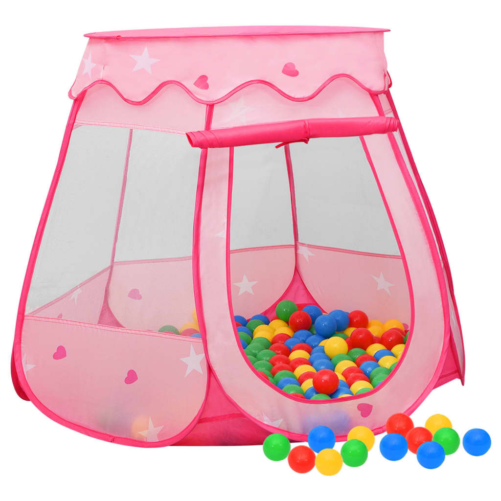 Tente de jeu pour enfants rose 102x102x82 cm