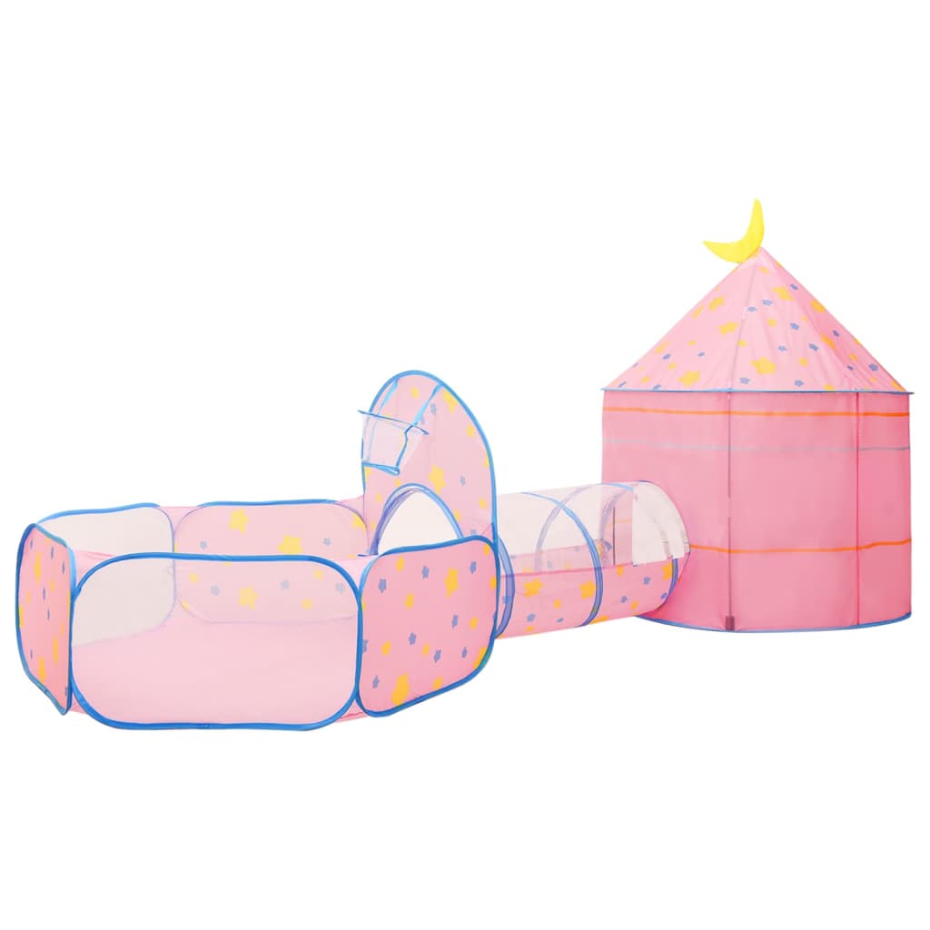 Tente de jeu pour enfants rose 301x120x128 cm