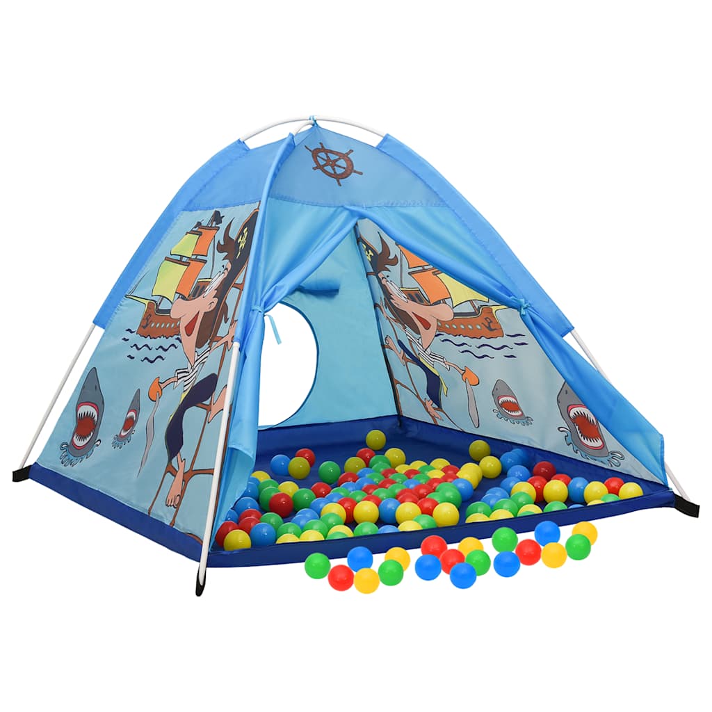 Tente de jeu pour enfants bleue 120x120x90 cm