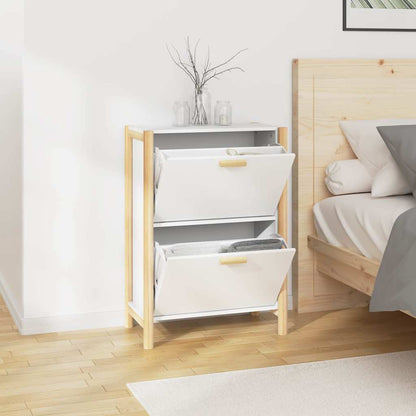 Schuhschrank Weiß 57,5x33x80 cm Holzwerkstoff