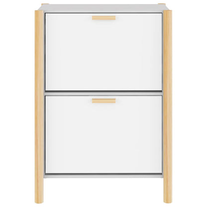 Schuhschrank Weiß 57,5x33x80 cm Holzwerkstoff