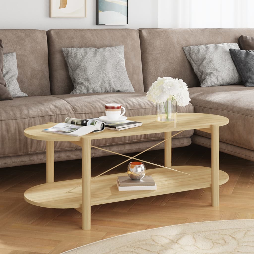 Table basse 110x48x40 cm en matériau à base de bois