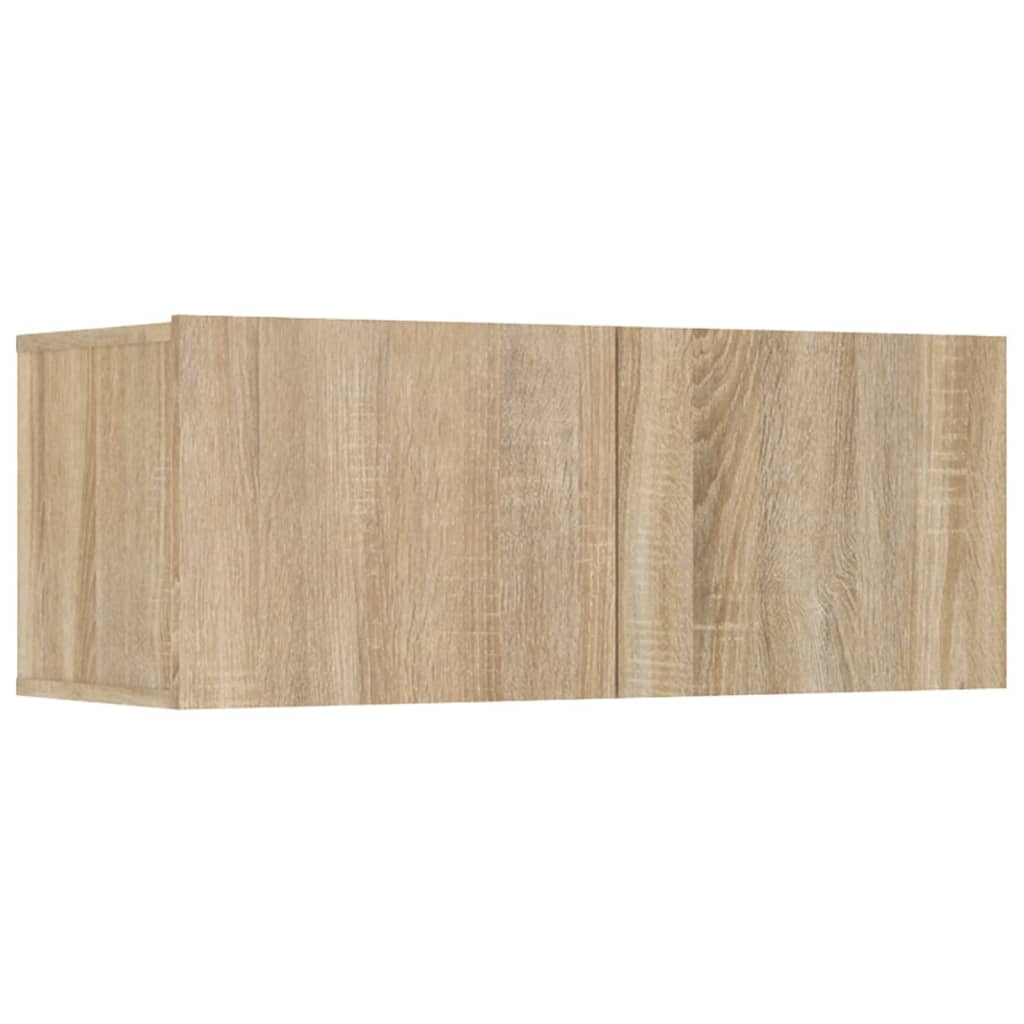 Meubles TV 4 pièces en chêne Sonoma 80 x 30 x 30 cm, matériau à base de bois