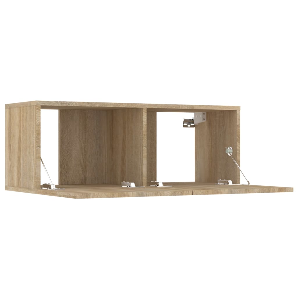 Meubles TV 4 pièces en chêne Sonoma 80 x 30 x 30 cm, matériau à base de bois