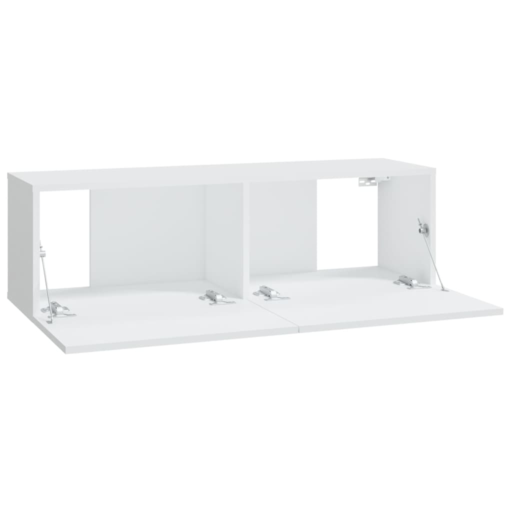 TV wall cabinets 4 pcs. White 100x30x30 cm