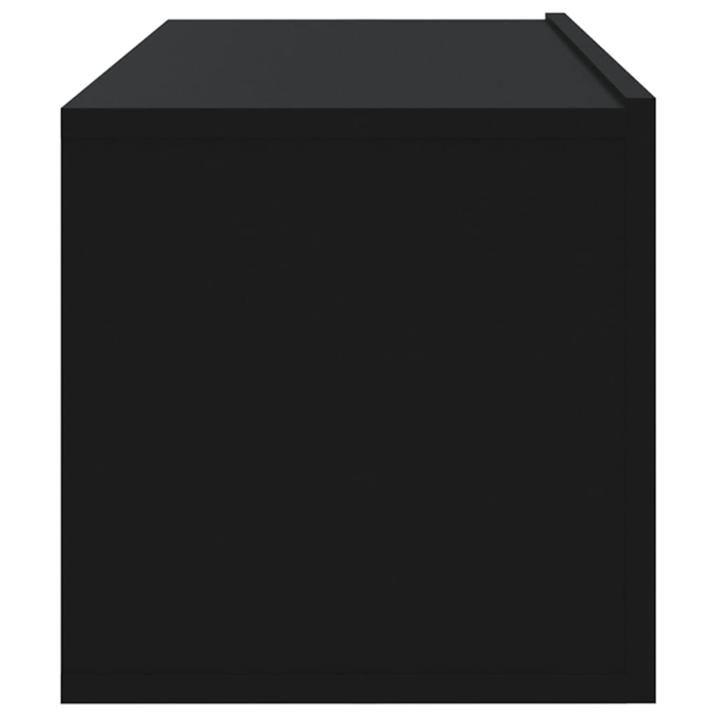 TV wall cabinets 4 pcs. Black 100x30x30 cm