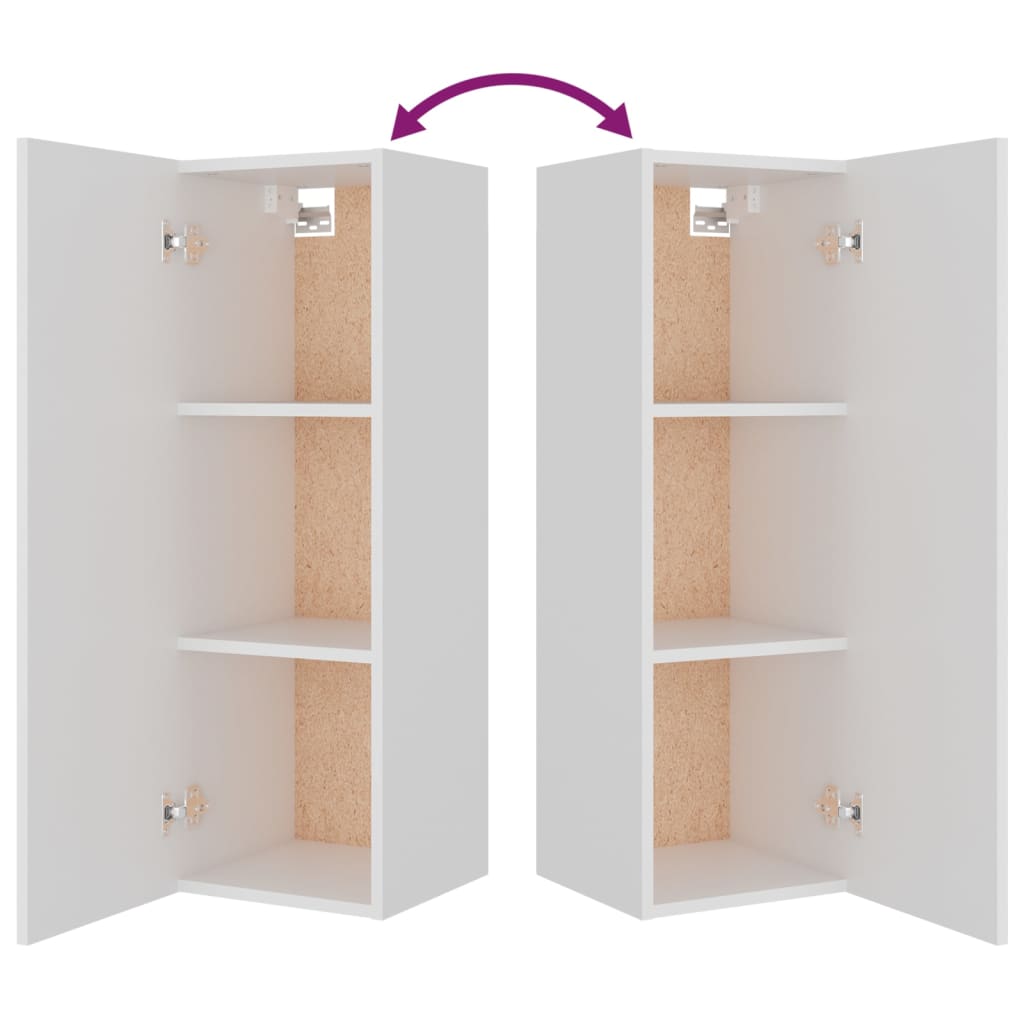 4-tlg. TV-Schrank-Set Weiß Holzwerkstoff