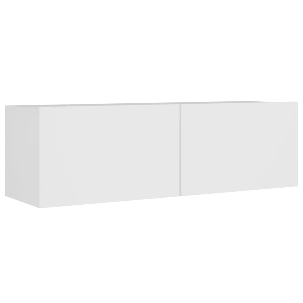 4-tlg. TV-Schrank-Set Weiß Holzwerkstoff