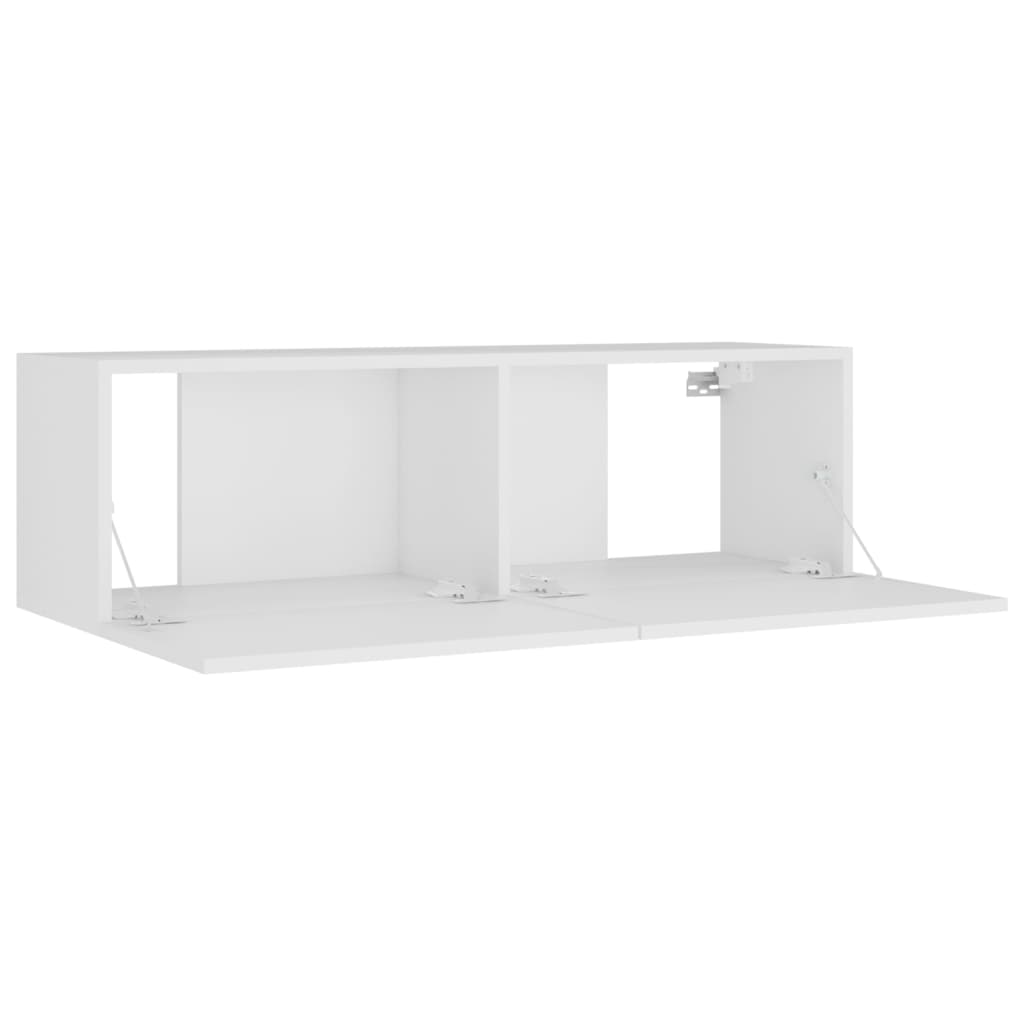 4-tlg. TV-Schrank-Set Weiß Holzwerkstoff