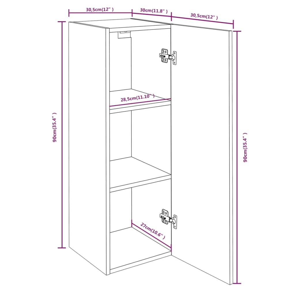 8-tlg. TV-Schrank-Set Sonoma-Eiche Holzwerkstoff