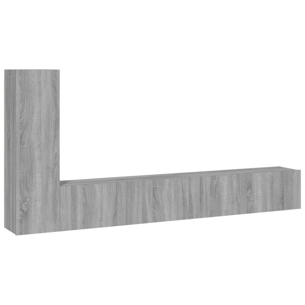 Ensemble de meubles TV 3 pièces, en bois de Sonoma gris