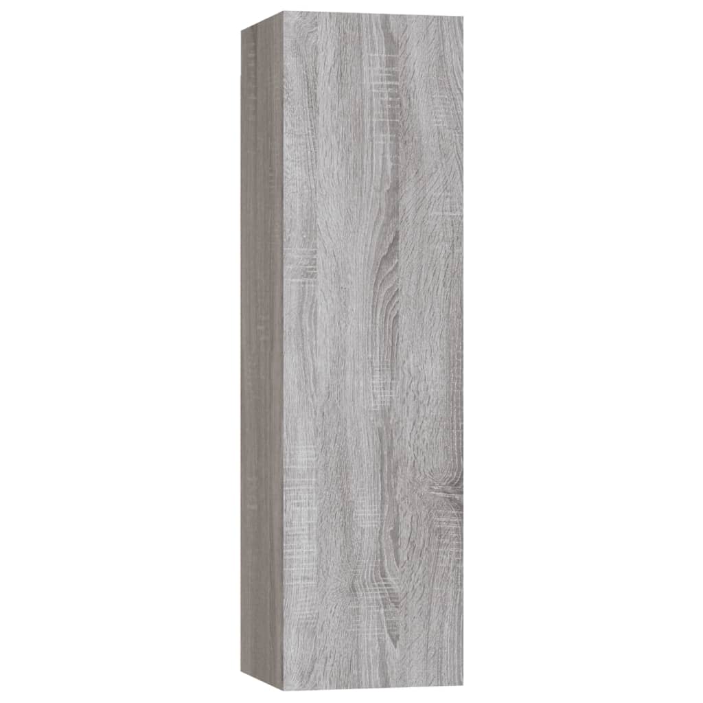 Ensemble de meubles TV 3 pièces, en bois de Sonoma gris