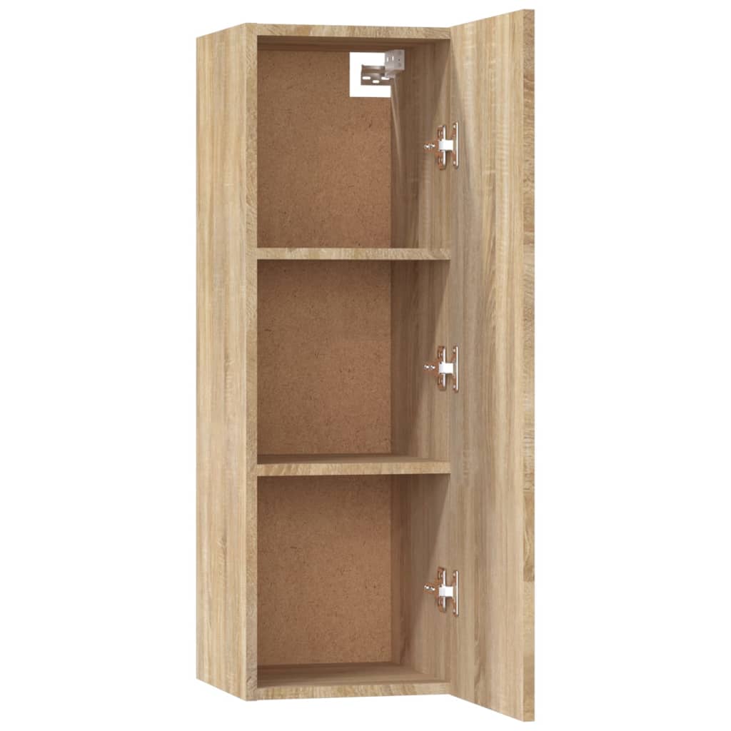 Ensemble de meubles TV 5 pièces en bois de chêne Sonoma