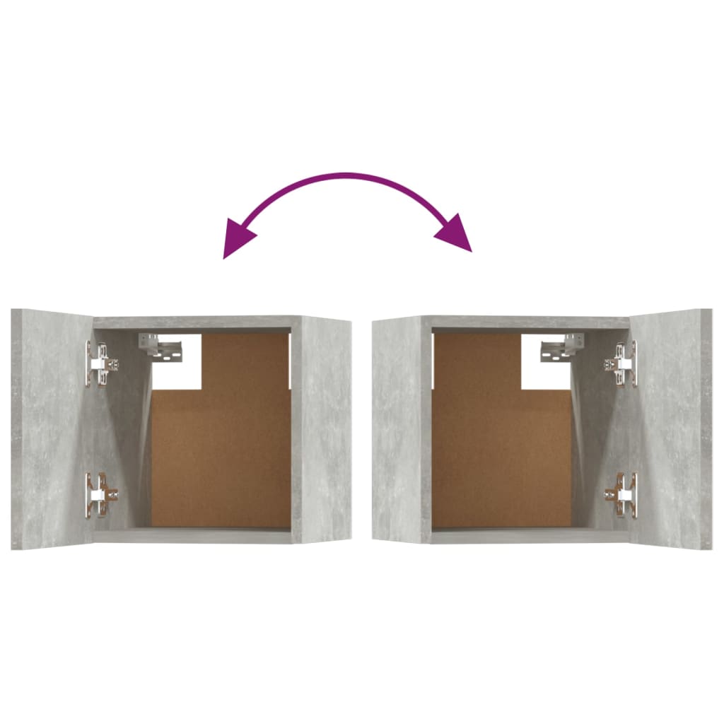 5-tlg. TV-Schrank-Set Betongrau Holzwerkstoff
