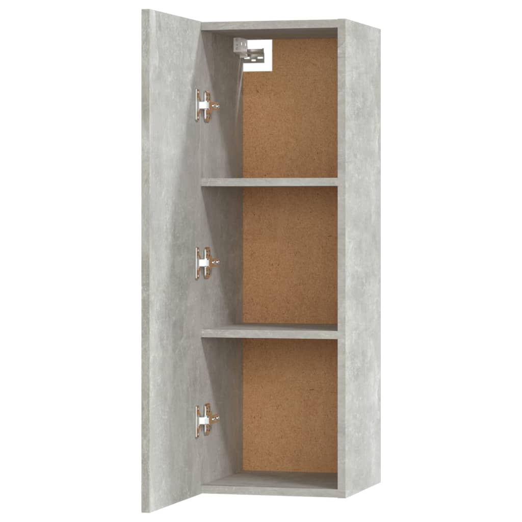Ensemble de meubles TV 5 pièces en béton gris à base de bois