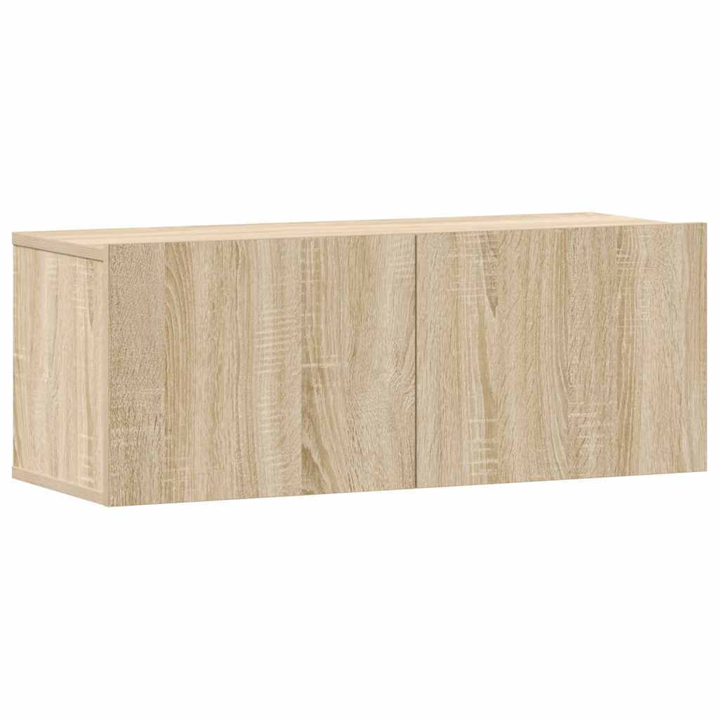 3-tlg. TV-Schrank-Set Sonoma-Eiche Holzwerkstoff