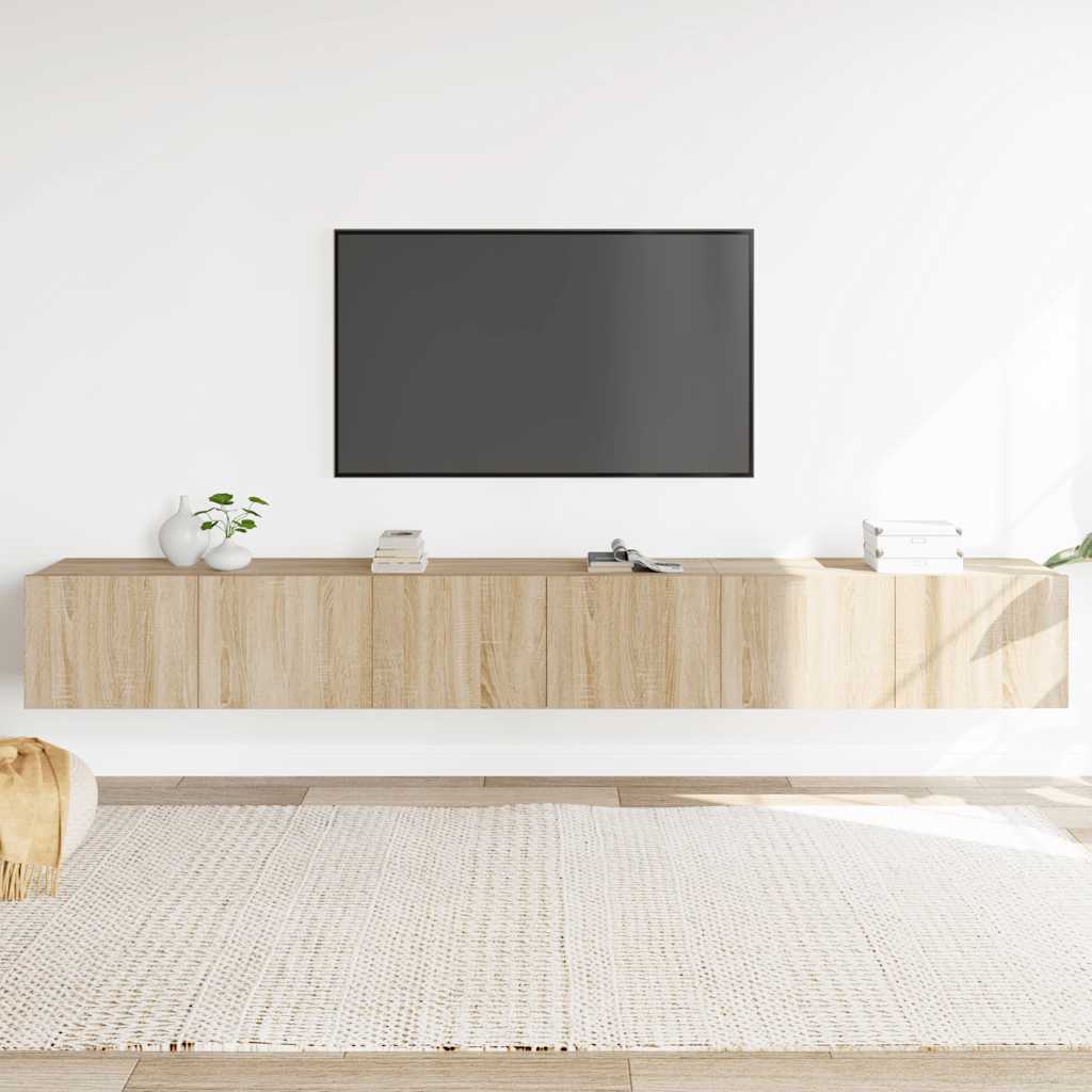 3-tlg. TV-Schrank-Set Sonoma-Eiche Holzwerkstoff