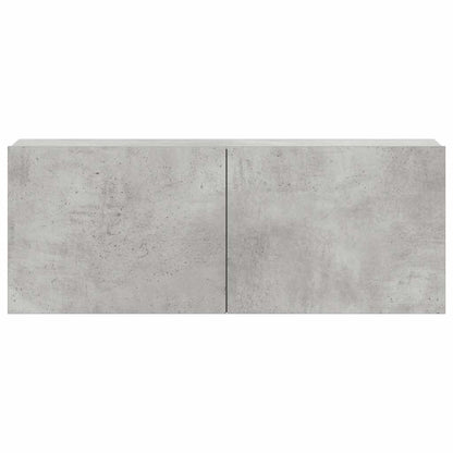 3-tlg. TV-Schrank-Set Betongrau Holzwerkstoff